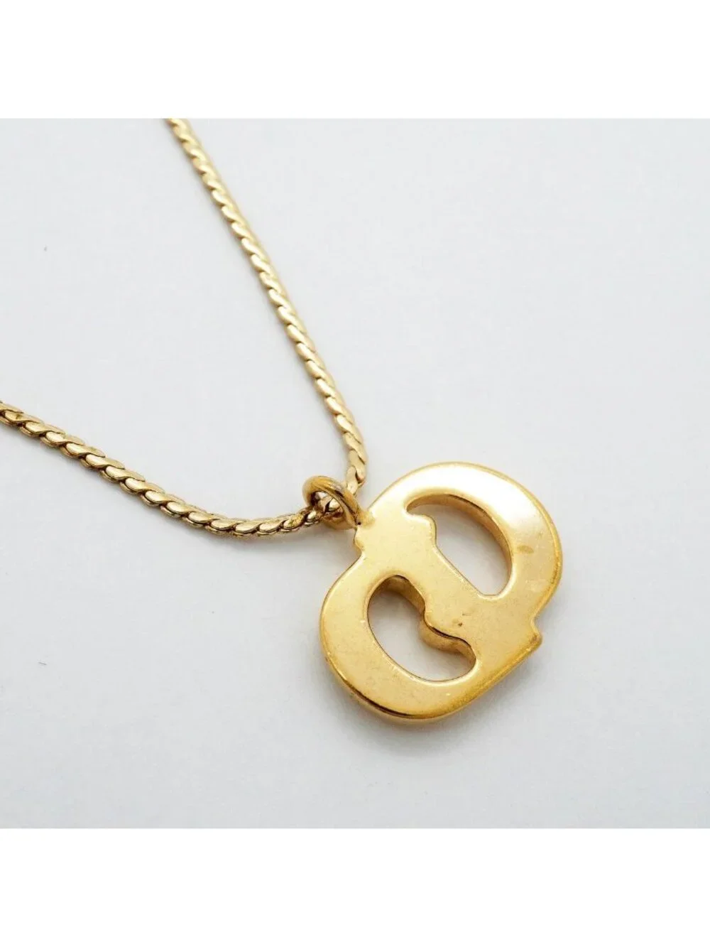 Dior Necklace CD Logo Gold Plated